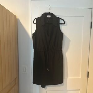 Calvin Klein Black Sleeveless V Neck Dress - Size 14